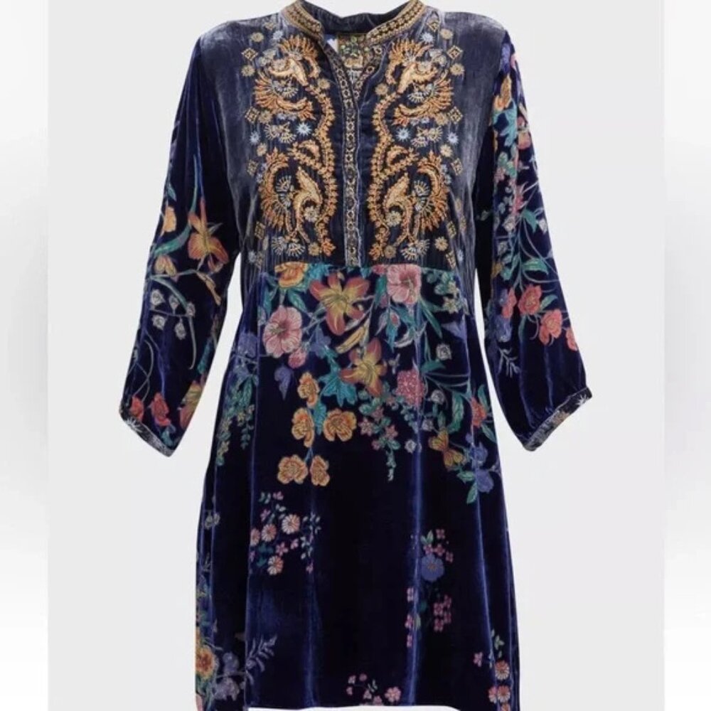 Johnny Was BOUQUET BURNOUT GWENETH DRESS